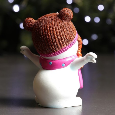 New Year's figure "Snowman-Medvezon" 7x11x12cm-2