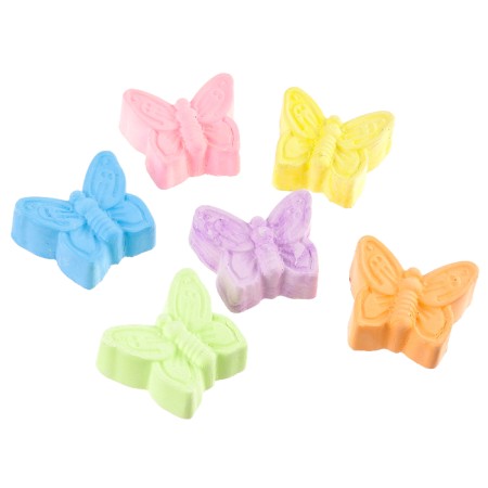 Core -colored crayons for drawing on the asphalt "Butterfly", 6 colors, packing 30 pcs-1