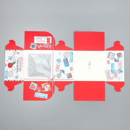Folding clip with bilateral application "New Year's Less", 16 x 16 x 10 cm, New Year-7