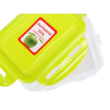 Oursson plastic container, salad cover, 630 ml, rectangular-3