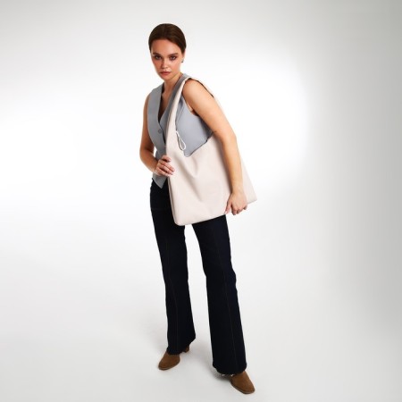 Female bag Textura, bag, large size, beige color-6