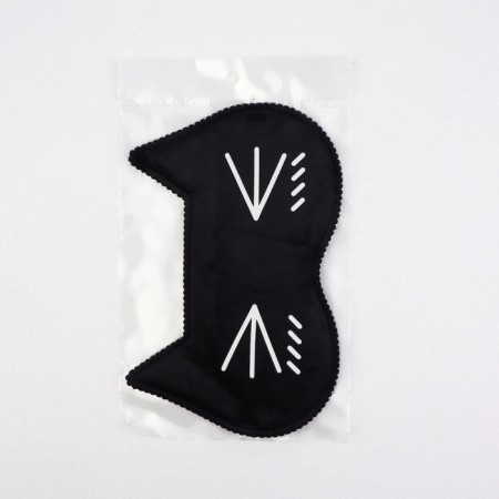 Kotoo sleep mask, 19.5 × 12 cm, elastic band is single, black color-6