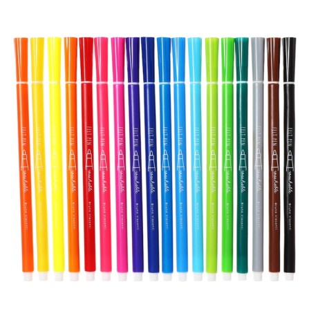 Flomasters 18 -Tsv BrunovisConti Kawai Animals, layer, circle, in the layer of tube-1