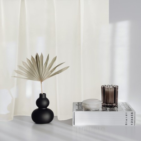 Curtain-tulle for the kitchen Witerra 140x145cm, milk, veil, PE100%