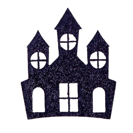 Decor felt "castle" set of 5 pcs., Size 1 pcs: 4 × 6 cm
