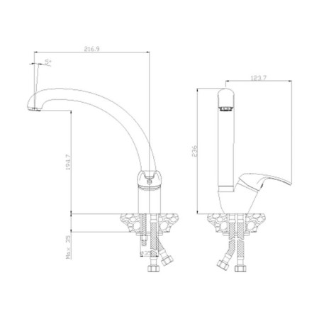 Rossinka y35-23 kitchen mixer-1