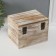 Casket Wood "Rectangular" Bleaned 13.6x18x13.6 cm
