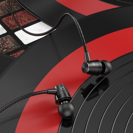 Hoco M79 headphones, wired, vacuum, microphone, jack 3.5 mm, 1.2 m, black-3