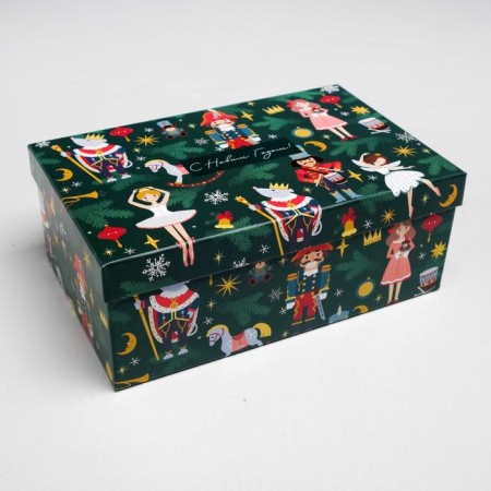 A set of gift boxes 5 in 1 "Nutcracker", 32.5 x 20 x 12.5 - 22 x 14 x 8.5 cm, New Year-7