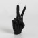 Figure candle "Hand-Peace", 10x4 cm, black