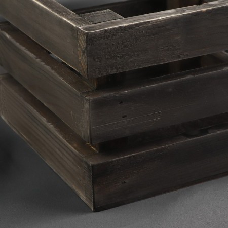 Needlework box, wooden, 15 × 15 × 10 cm, black color-2