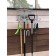 Holder for garden inventory, wall -mounted, under 2 tools, metallic
