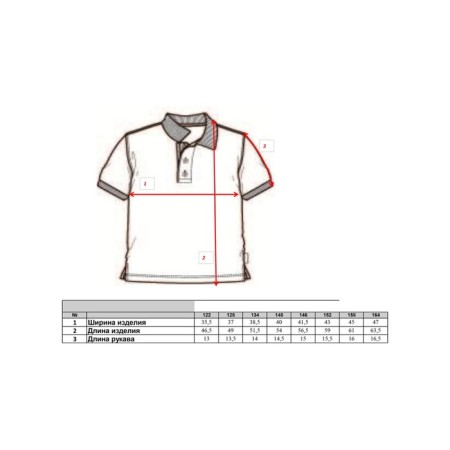 T-shirt-Polo for a boy, height 170 cm-9