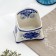 Sponge stand, 6x9 cm, gzhel, porcelain