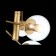 Suspension lamp ST LUCE. SL1150.203.08. Liora. 8x40 watts, E27, 65x65 cm, matte gold color