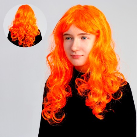 Wig "wet carving", long hair