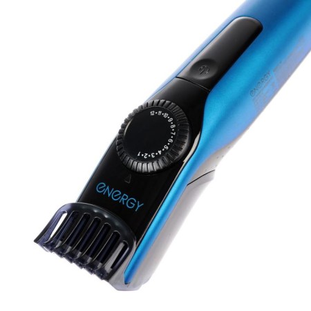 Energy EN-742S haircut, 3 watts, 1 nozzle, 1-12 mm, steel, battery, blue-2