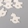 Decor for creativity Polystone "Horse-rocking" White set 6 pcs 3x3 cm