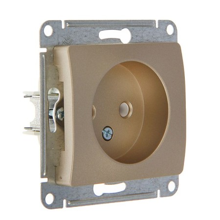 Glossa socket Sche GSL000441, 16 A, single, hidden, without salary, color titanium
