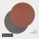 Hot Magistro, 2 pcs, D = 38 cm, eco -leather, bilateral, gray/brown