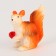 Miniature Puppet "Squirrel with an apple", set 2 pcs., Size 1 pc. - 5 × 4 cm