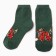 Women's socks "Dragon with an egg", dark green color, size 36-40