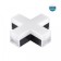 Lamp-connector X-shaped novotech. BITS, 12W, LED, 58x180x180 mm, black color