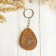 The keychain "Lord has mercy", with amber, a drop, birch bark