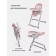 Stool for feeding children's Rant Candy, color Cloud Pink