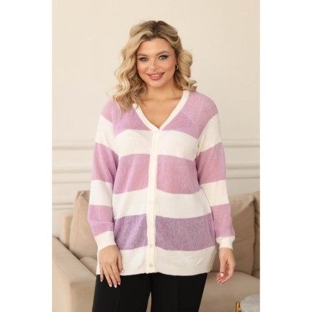Cardigan female, size 52, white color
