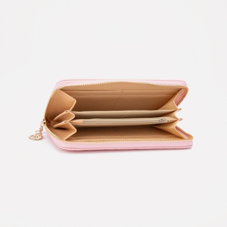 Women's wallet with lightning, pink color-2