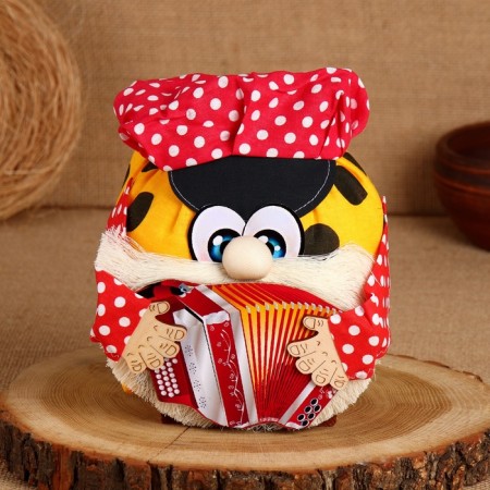 Charm - Brownie "Sanya with an accordion", h = 20 cm