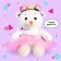 Soft toy "Bear Lappy" with a wreath