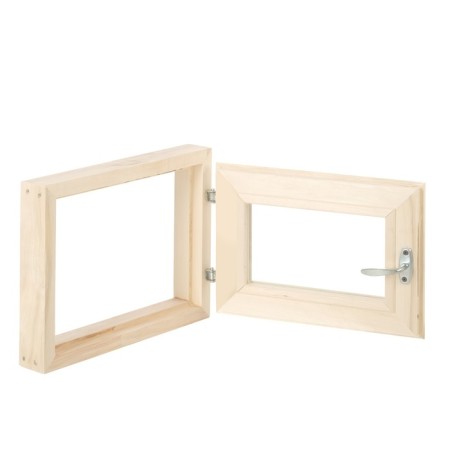 Window, 30 × 40cm, double glass of linden, external opening-2