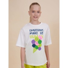 T -shirt for girls, height 146 cm, white color