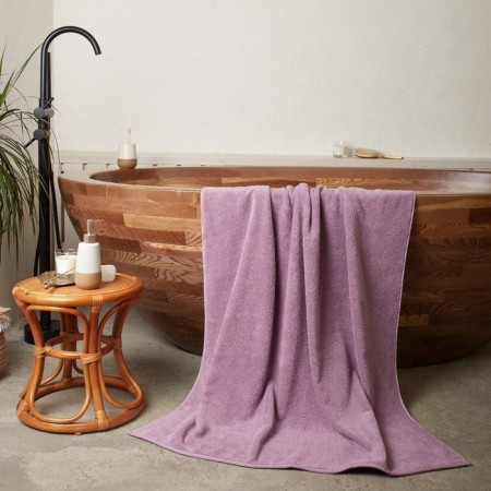 Terry towel "Ethel" Organic Lavender 100x150 cm, 100% cotton, 420g/m2-5