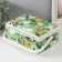 Casket for needlework "Summer flowers on green" 24x16x11 cm