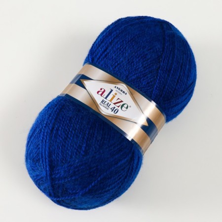 Yarn "Angora Real 40" 60% acrylic, 40% wool 430m/100g (141 cornflines)-1