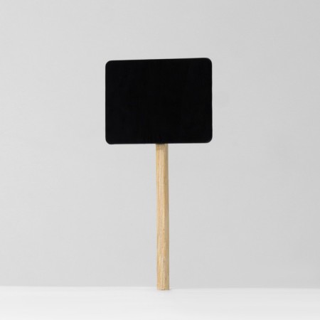 Cretaceous price tag on the leg "flag", 10 pcs. in a set, 0.4 × 8 × 3.5 cm, black color-1