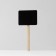 Cretaceous price tag on the leg "flag", 10 pcs. in a set, 0.4 × 8 × 3.5 cm, black color