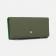 Women's wallet on magnets, green color