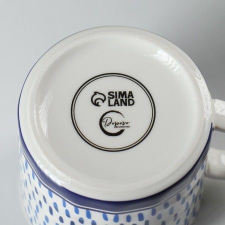 Ceramic circle Rain, 350 ml, white color-4