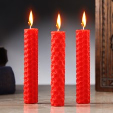 A set of candles from wax 