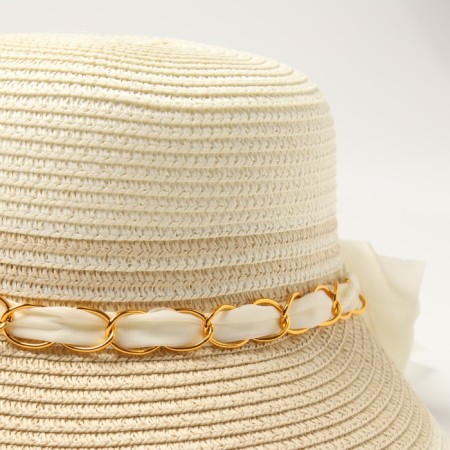 Women's hat Minaku, central milk/beige, river 58-4