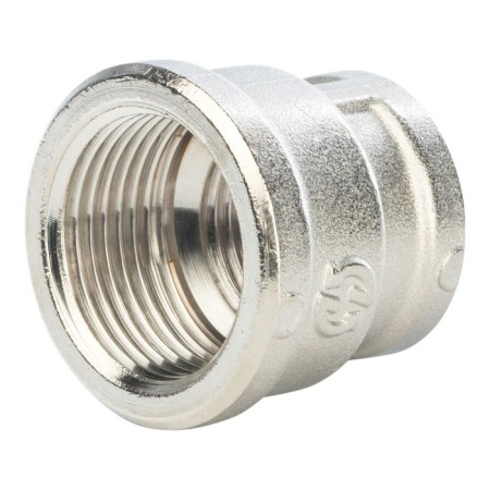 The coupling Stout SFT-0006-003412, 3/4 "x 1/2", internal thread, transition, nickel. brass-3