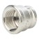 The coupling Stout SFT-0006-003412, 3/4 "x 1/2", internal thread, transition, nickel. brass