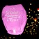Wish flashlight “Happy Birthday to you”, notes, shape of a dome, color mix