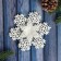 Christmas tree decoration "Snowflake - Winter Flower" 12 cm, white