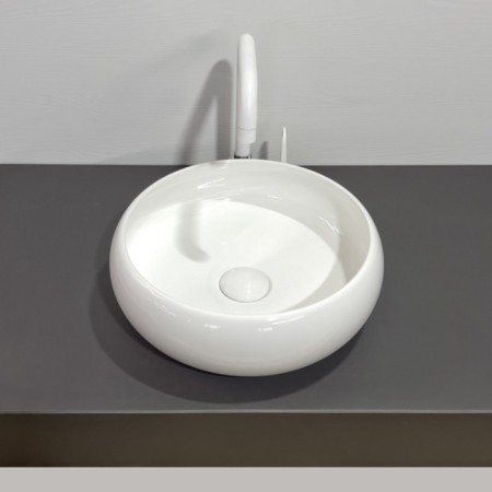 Comforty 113 liner shell, round, white color