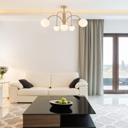 Ceiling chandelier with ALIX, 40W, E27, 90x90x48 cm-5